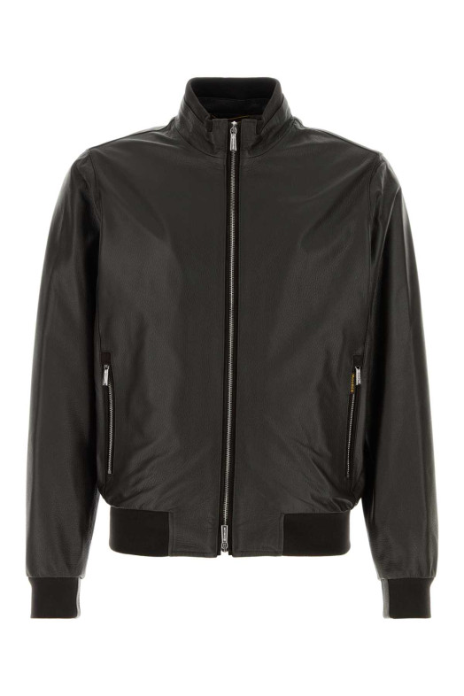 Dark brown leather Carasco jacket MOORER (CARASCOP14)