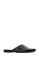 Black leather Penelope slippers Black THE ROW (F1677L604)