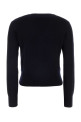Midnight blue wool cardigan AMI (FKC374001)