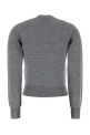 Grey wool cardigan AMI (FKC386KN0039)
