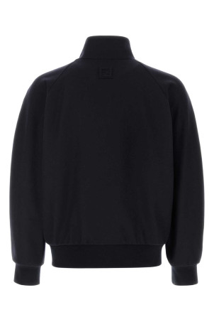 Midnight blue stretch cashmere jacket FENDI (FW1333APOA)