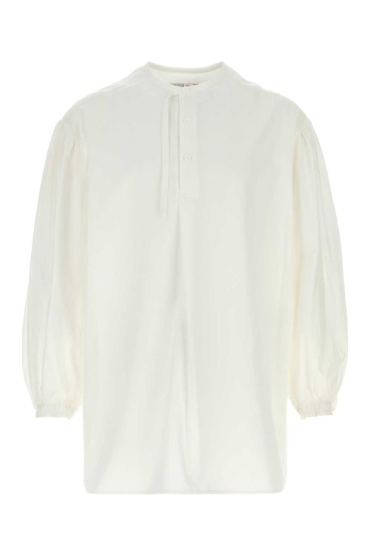 White poplin shirt Black YOHJI YAMAMOTO (HKB15054)
