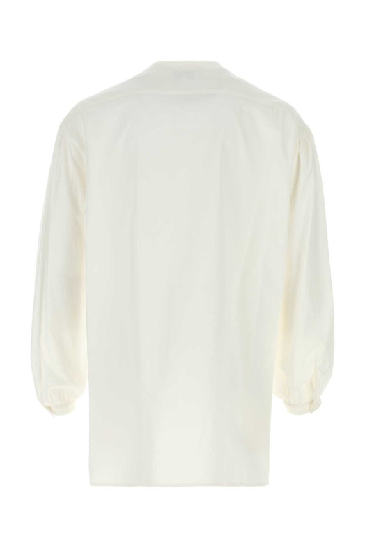 White poplin shirt Black YOHJI YAMAMOTO (HKB15054)