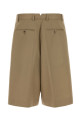 Dove grey cotton bermuda shorts AMI (HSO827CO0214)