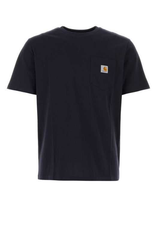 Midnight blue cotton S/S Pocket T-shirt CARHARTT WIP (I030434)