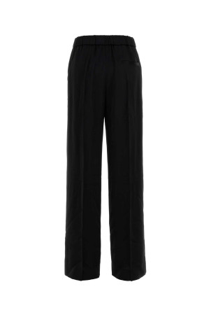 Black satin wide-leg pant JIL SANDER (J02KA0180J76018)