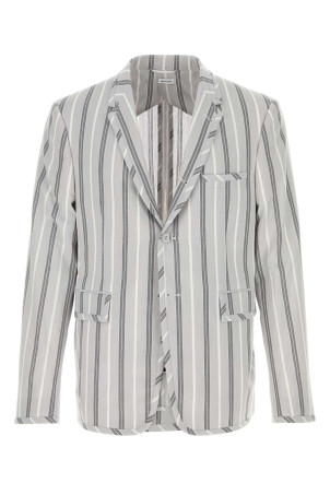 Embroidered cotton blazer THOM BROWNE (MJC001GF1157)