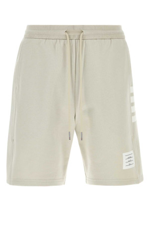 Sand cotton bermuda shorts THOM BROWNE (MJQ222A03037)