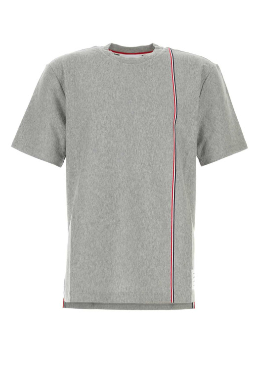 Grey cotton t-shirt THOM BROWNE (MJS252AJ0138)
