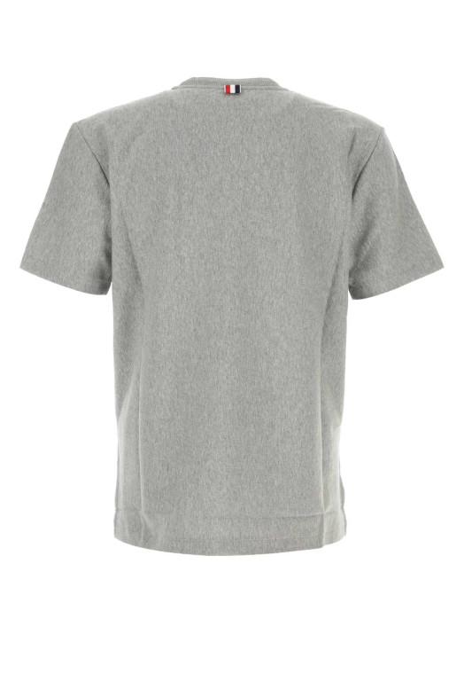 Grey cotton t-shirt THOM BROWNE (MJS252AJ0138)