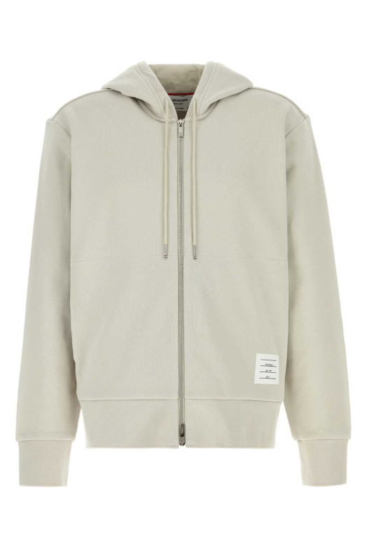 Light grey cotton sweatshirt THOM BROWNE (MJT517A03037)