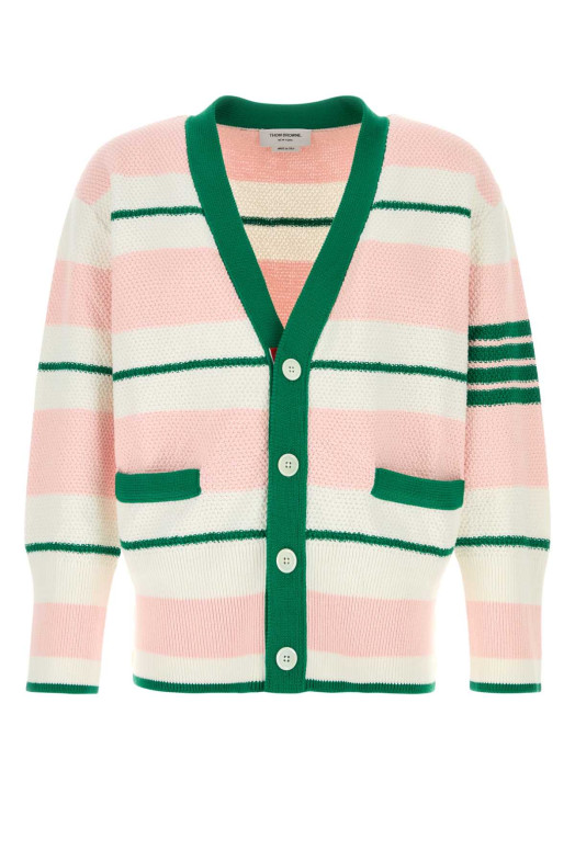 Embroidered cotton cardigan THOM BROWNE (MKC641AY3016)