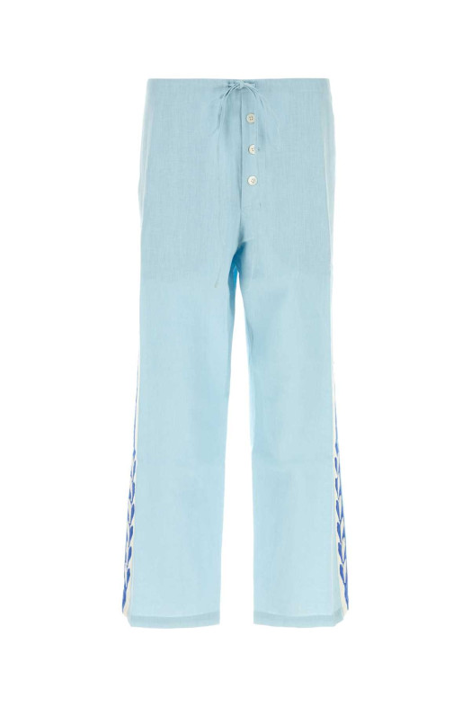 Light blue linen pant BODE (MRS25BT070)