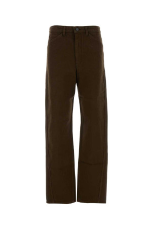 Brown denim jeans LEMAIRE (PA1226LD1068)