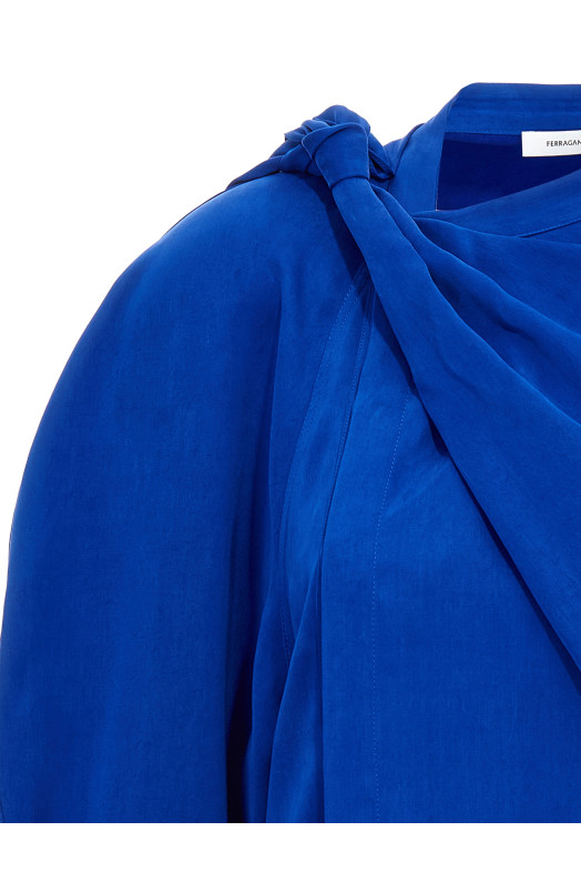 Asymmetric shirt Blue