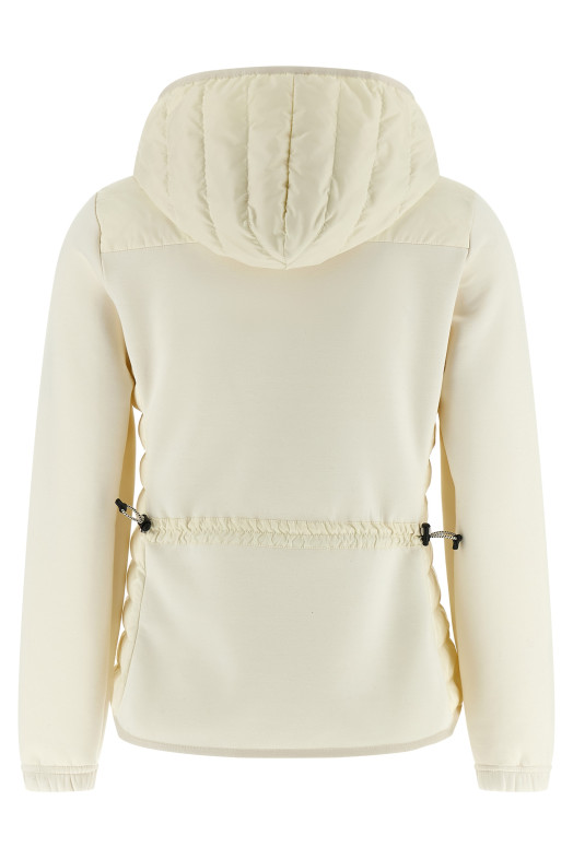 Padded hoodie White