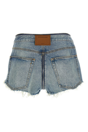 'Zip V-Waist' shorts BLUE