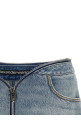 'Zip V-Waist' shorts BLUE