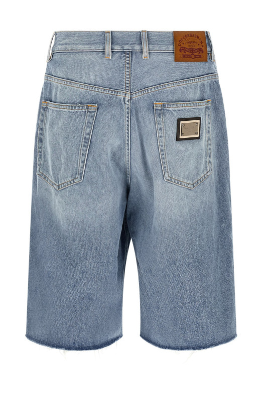 Denim bermuda shorts BLUE