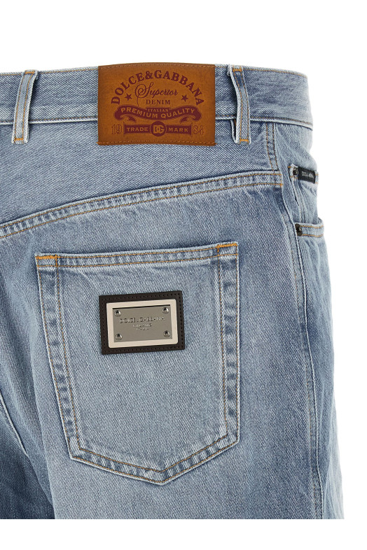 Denim bermuda shorts BLUE