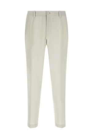 Poplin wool pants Beige