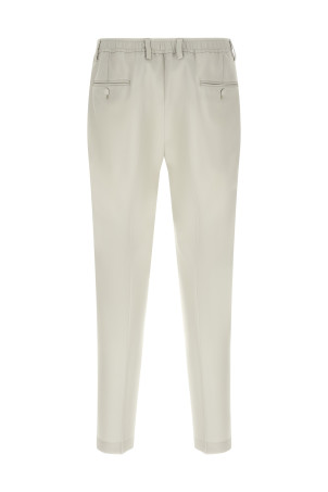 Poplin wool pants Beige