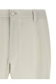 Poplin wool pants Beige