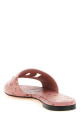 Leather slides Pink