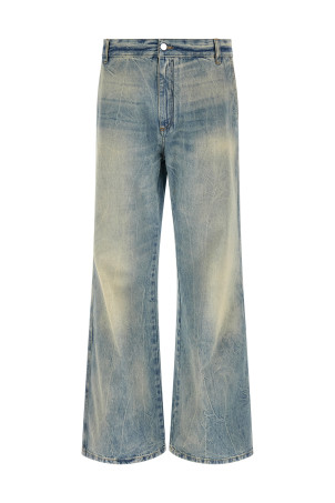 'Checkered Repair Bootcut' jeans Blue