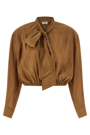 Lavallière blouse Brown