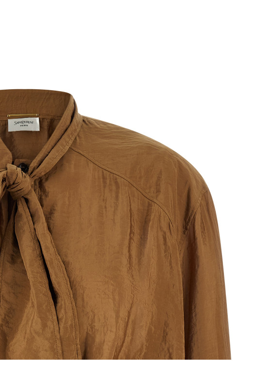 Lavallière blouse Brown