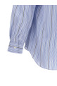 Unfinished striped shirt BLUE
