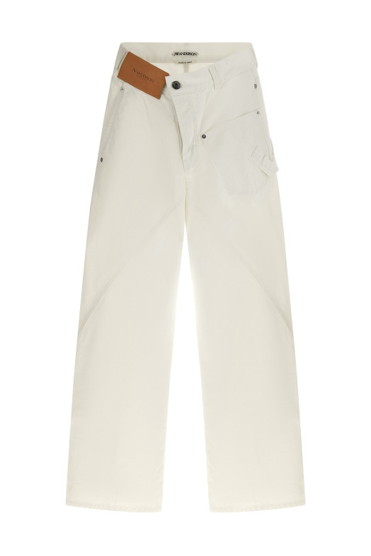 'Twisted Workwear' jeans White