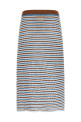 Striped crochet skirt Multicolor