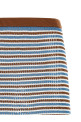 Striped crochet skirt Multicolor