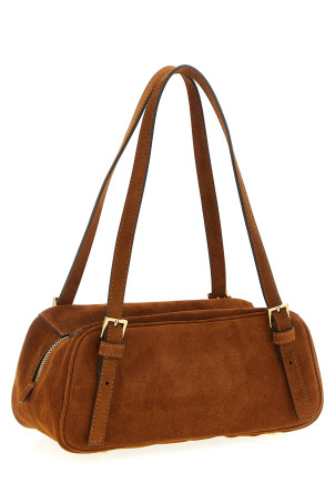 'Versace Tag' Shoulder Bag Brown