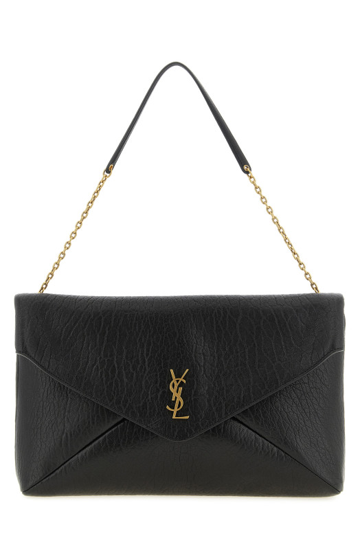 'Envelope' large clutch bag Black