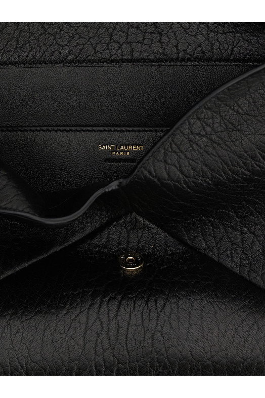 'Envelope' large clutch bag Black
