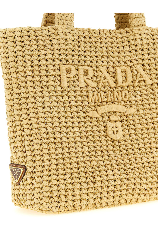 Сумочка з рафії, бежева PRADA 1BG422VOUL2C2TF05IA