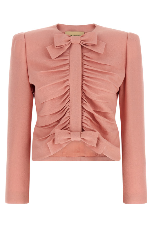 Valentino Garavani crispy wool jacket Pink