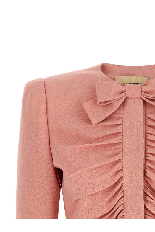 Valentino Garavani crispy wool jacket Pink