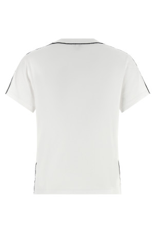 Logo embroidery t-shirt White