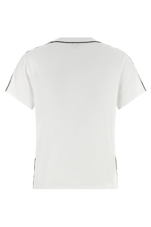 Logo embroidery t-shirt White