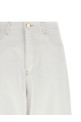 High waist jeans White