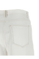 High waist jeans White