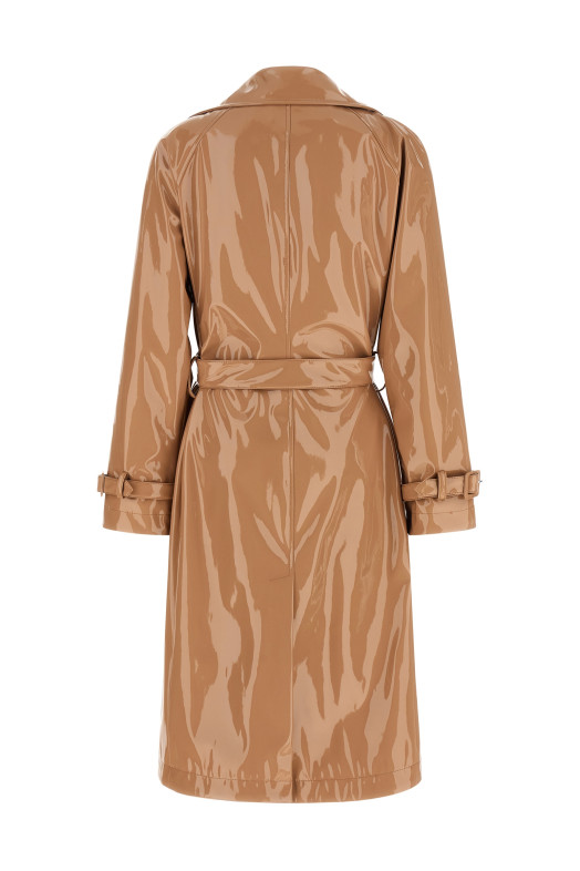 Vinyl trench coat Pink