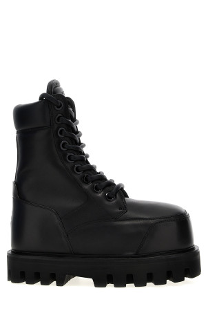 Nappa ankle boots Black