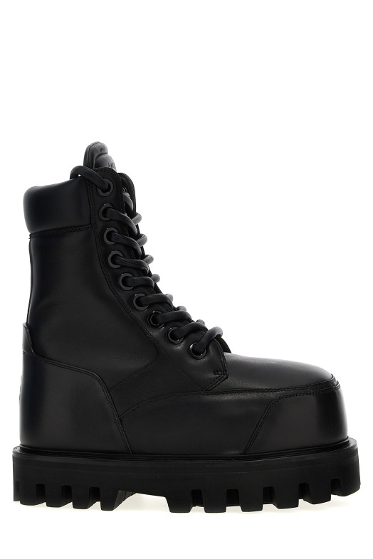 Nappa ankle boots Black