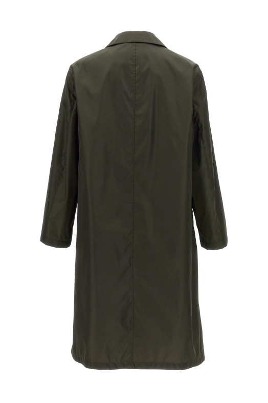 Single-breasted trench coat Green