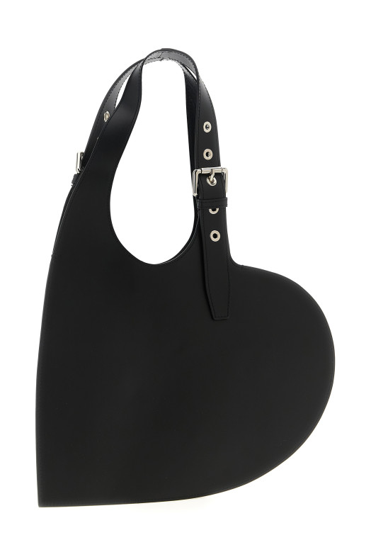 'Belt Heart' shoulder bag Black